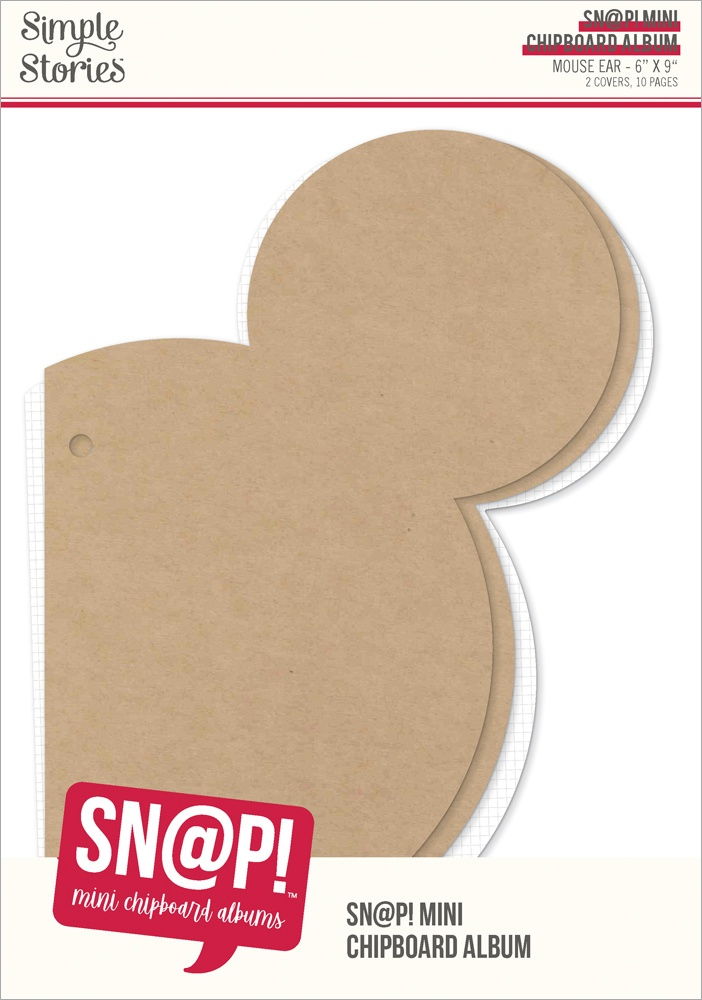 Simple Stories SN@P! Mini Chipboard Album -Mouse Ear