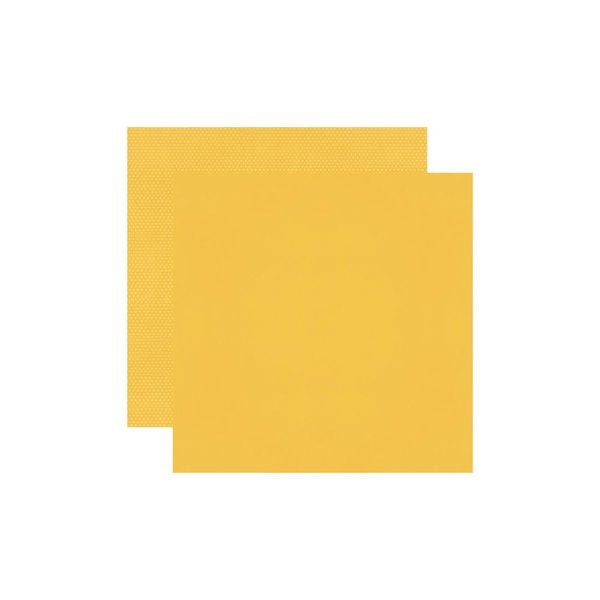 Simple Stories Color Vibe Double-Sided Cardstock 12"X12": Dandelion Bold
