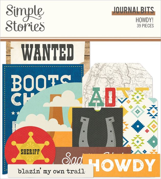 Howdy! Bits & Pieces Die-Cuts 39/Pkg-Journal