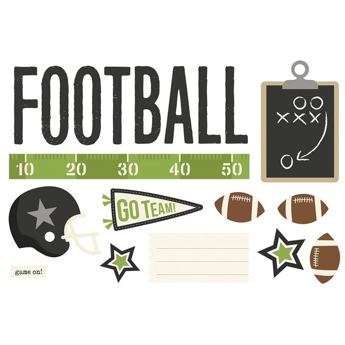 Simple Stories Simple Pages Page Pieces-Football