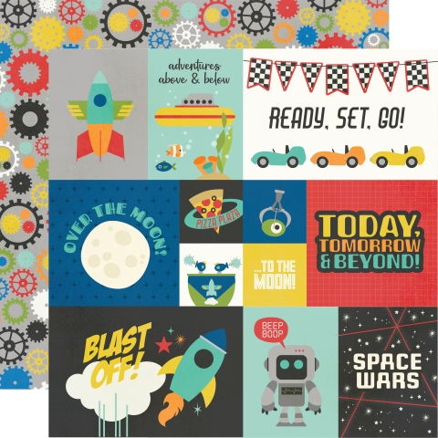 Simple Stories Say Cheese Tomorrow at the Park: Elements 2 DS Paper (1 Sheet)