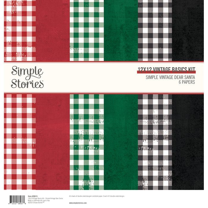 Simple Stories - Simple Vintage Dear Santa - 12x12 Basics Kit