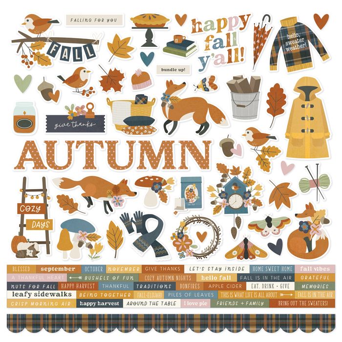 Simple Stories - Acorn Lane - Cardstock Stickers