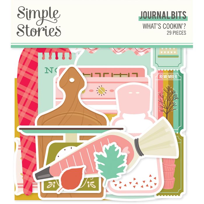 DISC - Simple Stories - What's Cookin' - Journal Bits & Pieces