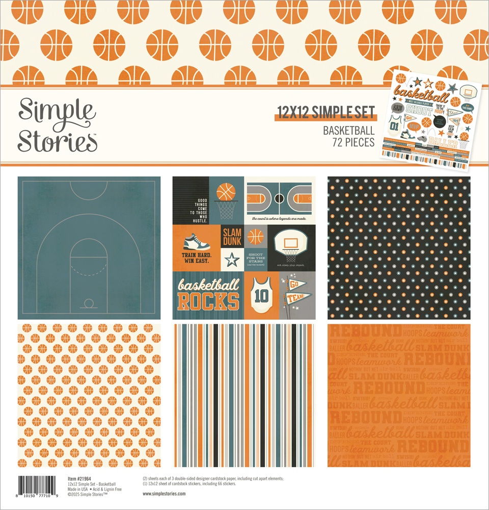 Simple Stories 12x12 Basketball Collection Kit