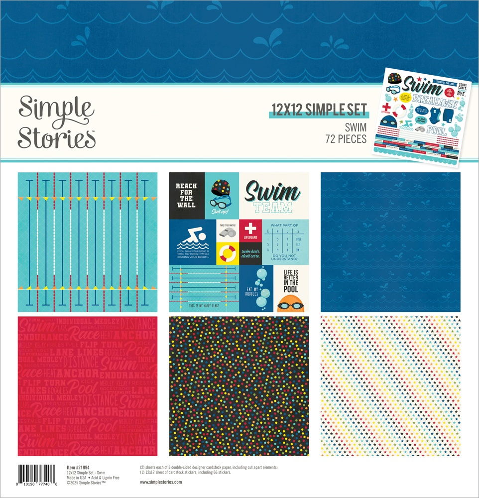 Simple Stories 12x12 Swim Colletoin Kit