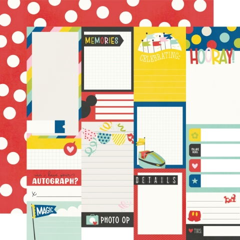 Simple Stories Say Cheese Magic- Journal Elements DS Paper (1 Sheet)