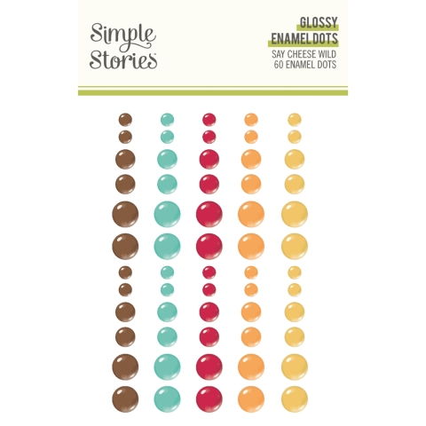 Simple Stories Say Cheese Wild- Glossy Enamel Dots