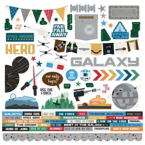 Simple Stories Say Cheese Galaxy: Cardstock Stickers