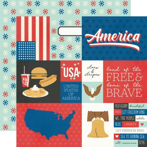 Simple Stories Say Cheese Epic: America DS Paper (1 Sheet)