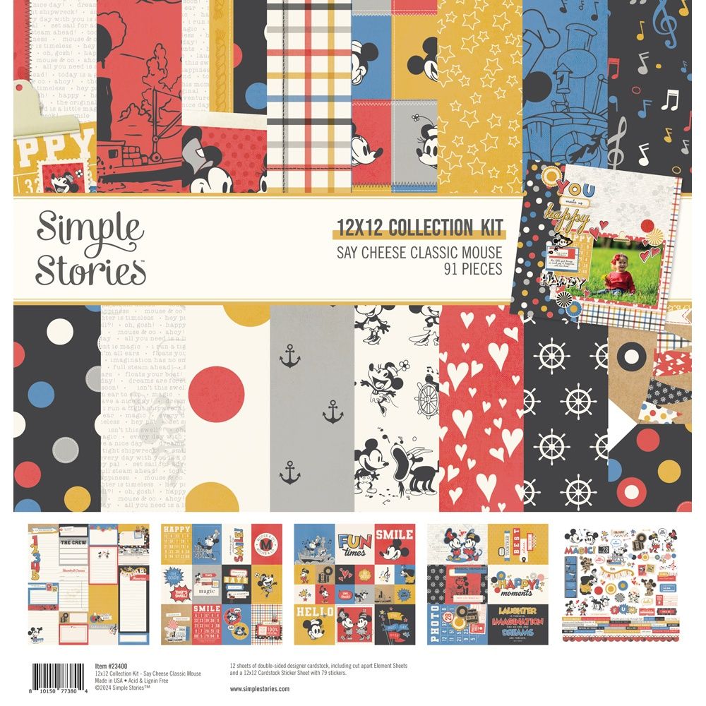 Simple Stories Say Cheese Classic Mouse 12"X12"Collection Kit 12"X12"