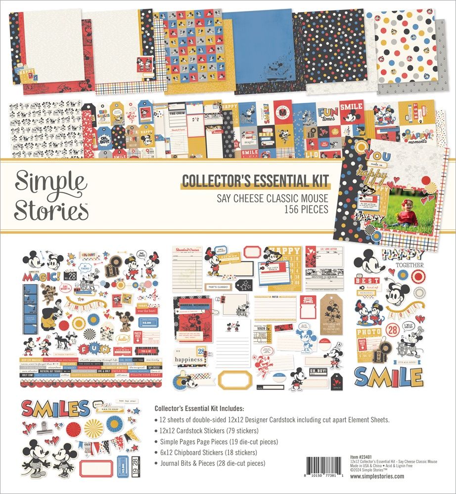 Simple Stories Say Cheese Classic Mouse 12"X12" Collector's Essential Kit