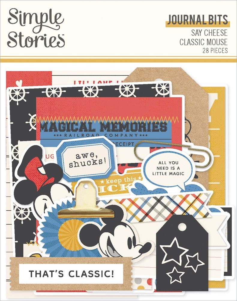 Simple Stories Say Cheese Classic Mouse Bits & Pieces Die-Cuts-Journal