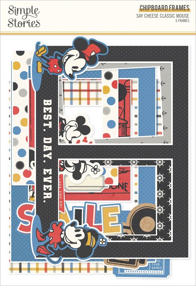 Simple Stories Say Cheese Classic Mouse Chipboard-FRAMES