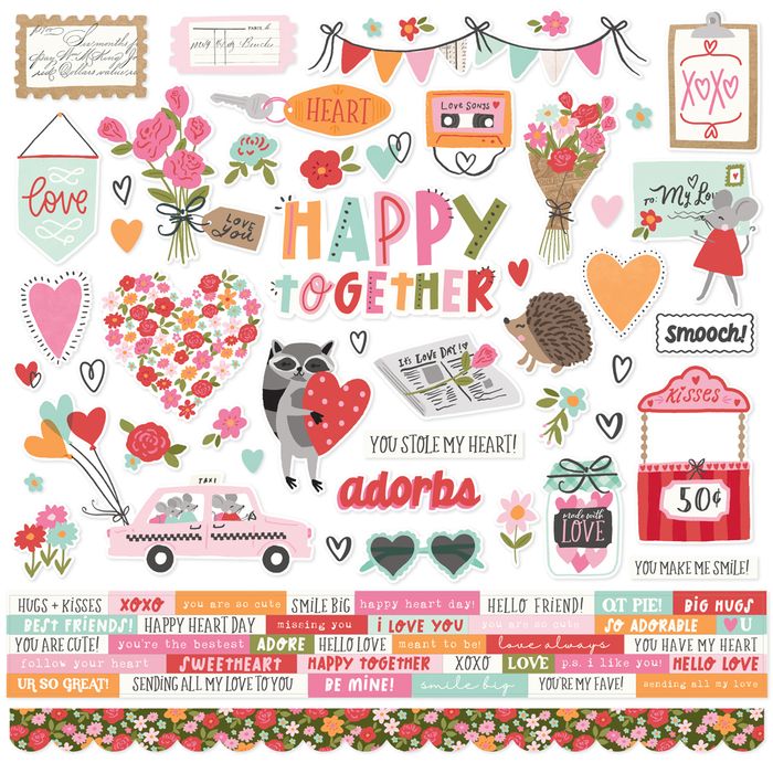Simple Stories - Heartstrings Cardstock Stickers