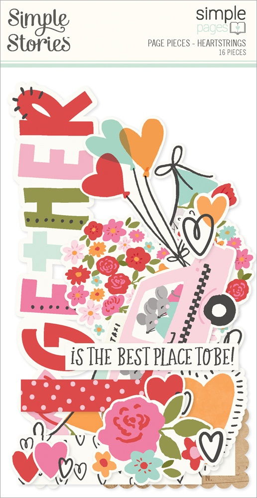 Simple Stories Simple Pages Page Pieces-Heartstrings