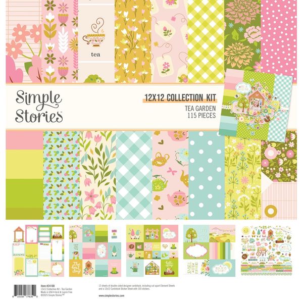 Simple Stories Tea Garden 12"X12" Collection Kit