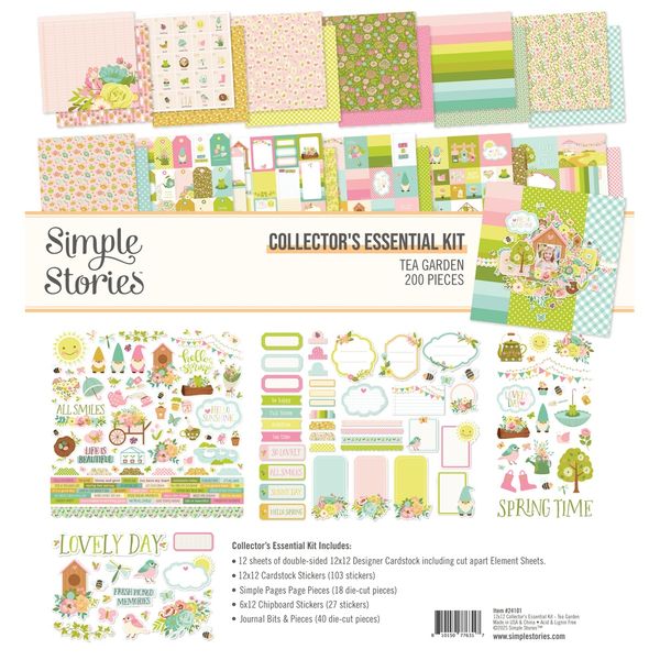 Simple Stories Tea Garden 12"X12" Collector's Essential Kit
