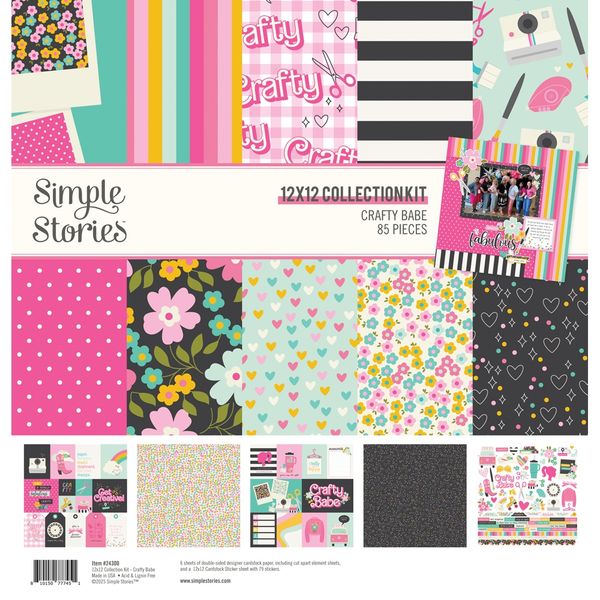Simple Stories Crafty Babe 12"X12" Collection Kit