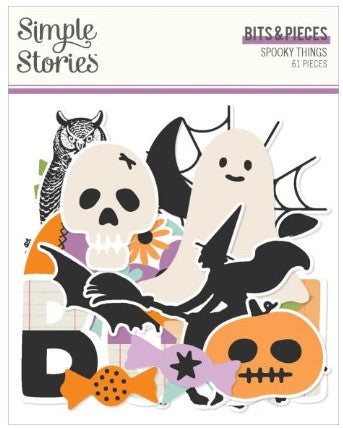 Simple Stories Spooky Things: Elements Bits & Pieces Die-Cuts