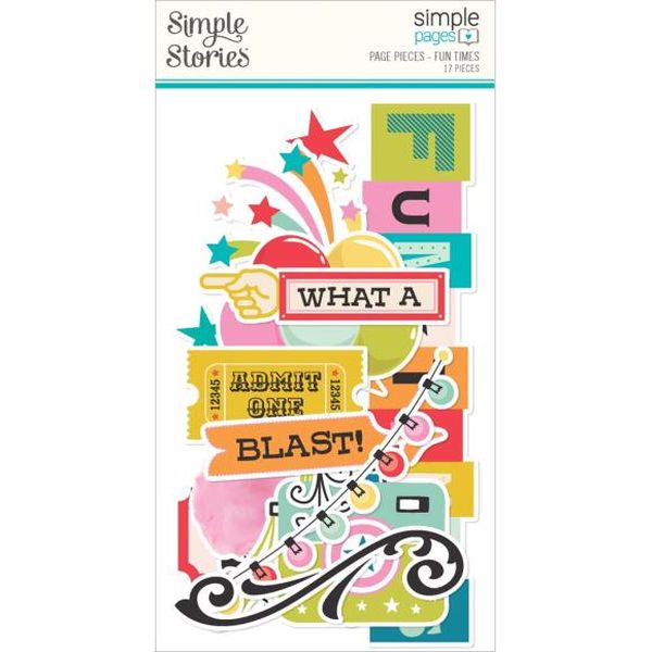 Simple Stories Fun Times Simple Pages Page Pieces Diie-Cuts