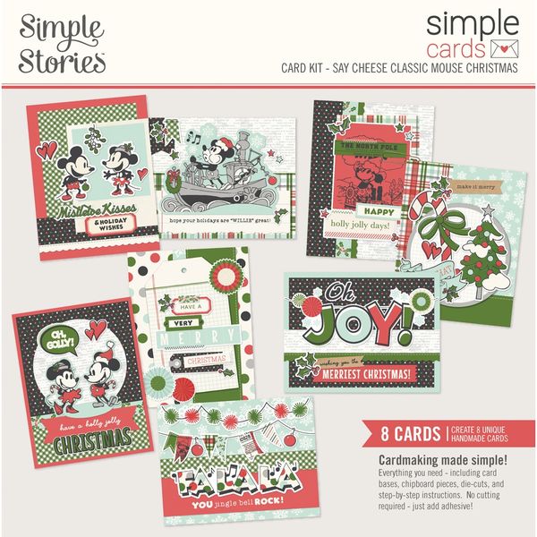 Simple Stories Say Cheese Classic Mouse Christmas Simple Cards Card Kit