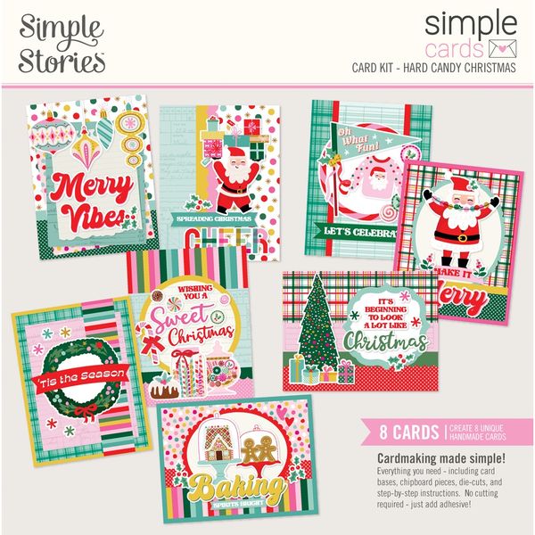 Simple Stories Hard Candy Christmas Simple Cards Card Kit