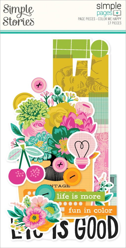 Simple Stories Simple Page Pieces Die Cuts-Color Me Happy
