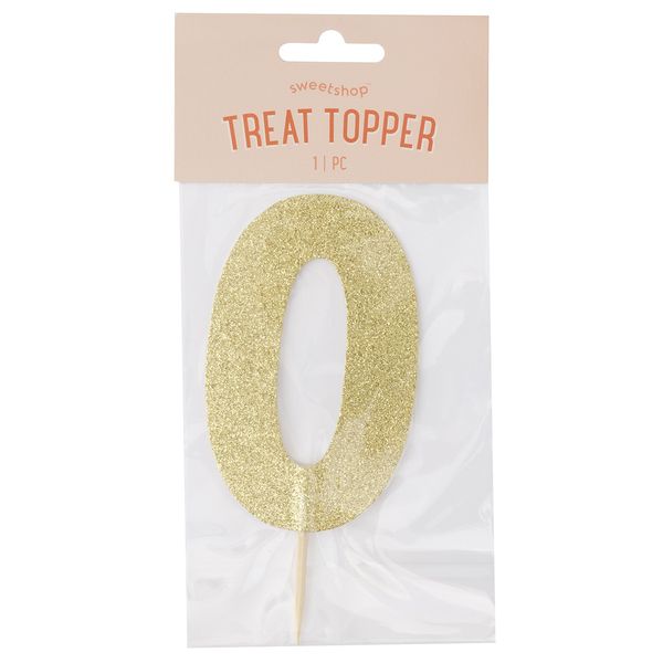 Sweetshop Cake Topper-Number 0