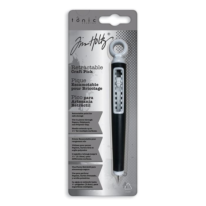 Tim Holtz Retractable Craft Pick-Black