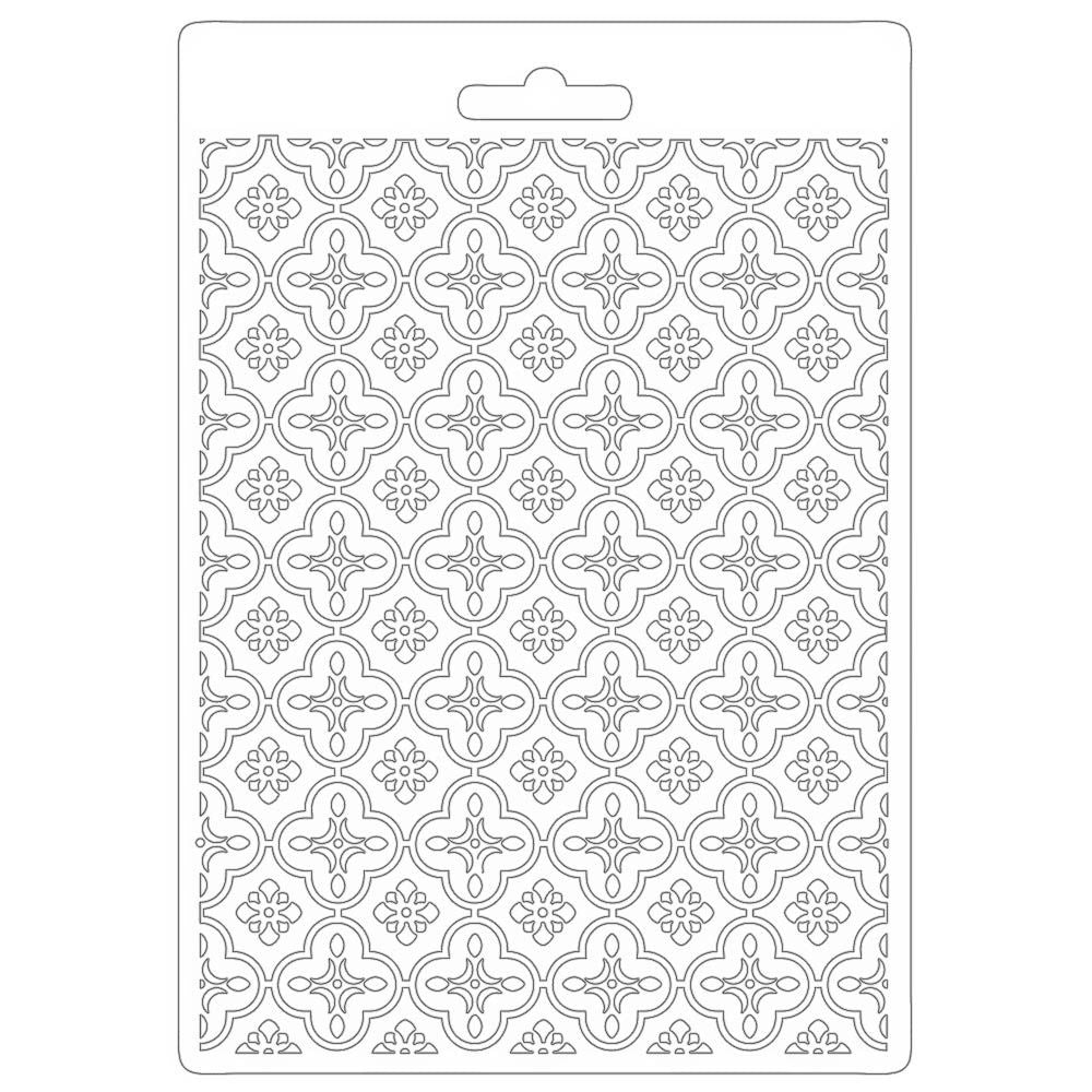 DISC - Stamperia Lady Vagabond Lifestyle Metal Texture Soft Maxi Mould A5