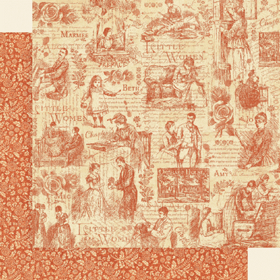 Graphic 45 Little Women: Time to Cherish 12x12 DS Paper (1 Sheet)