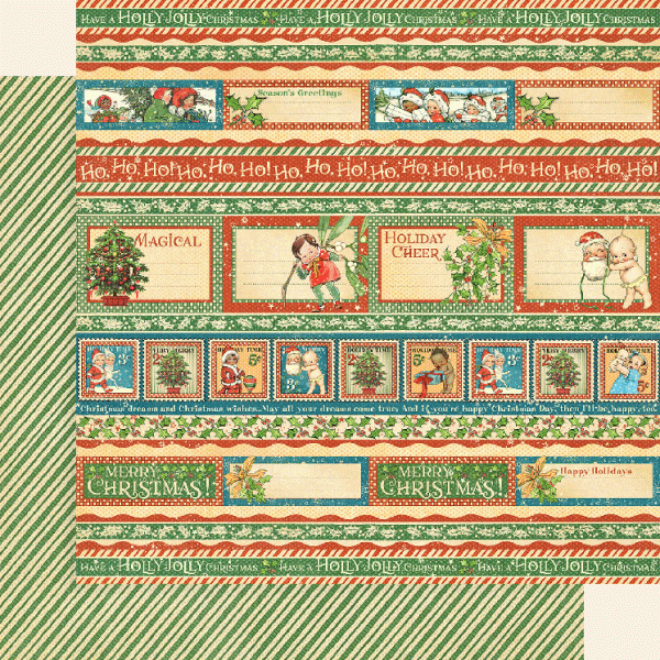 Graphic 45 Christmas Magic: Gifting Gala S 12x12 DS Paper (1 Sheet)