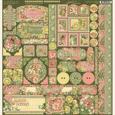 Graphic 45 Garden Goddess Stickers