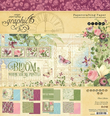 Graphic 45 Bloom 8x8 Paper Pad
