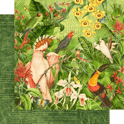 Graphic 45 Lost in Paradise: Welcome to the 12x12 DS Paper (1 Sheet)
