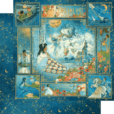 Graphic 45 Dreamland: Dreamland 12x12 DS Paper (1 Sheet)