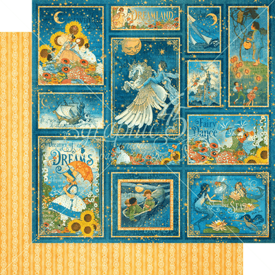 Graphic 45 Dreamland: Stars Aligned 12x12 DS Paper (1 Sheet)