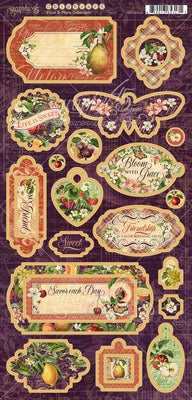 Graphic 45 Fruit & Flora Chipboard