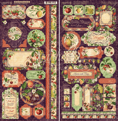 Graphic 45 Fruit & Flora Stickers