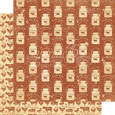 Graphic 45 Farmhouse: Country Morning 12x12 DS Paper (1 Sheet)