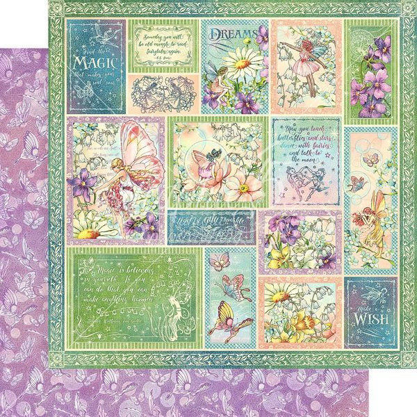 Graphic 45 Fairie Wings: Butterfly Whimsy 12x12 DS Paper (1 Sheet)
