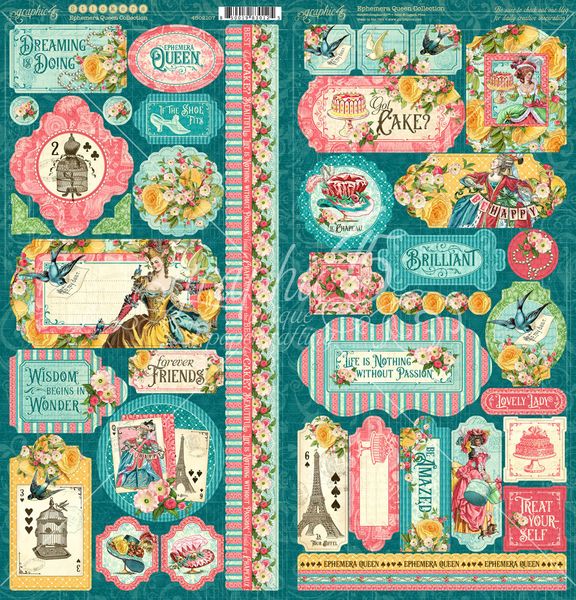 Graphic 45 Ephemera Queen Stickers