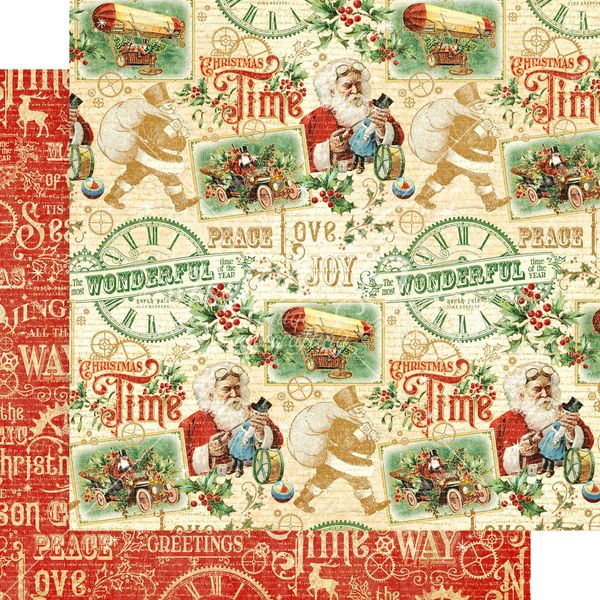 Graphic 45 Christmas Time: Believe in Magic 12x12 DS Paper (1 Sheet)