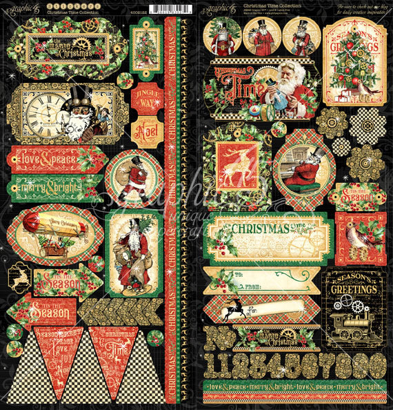 Graphic 45 Christmas Time Stickers