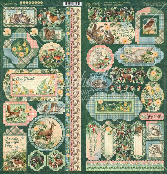 Graphic 45 Woodland Friends Stickers
