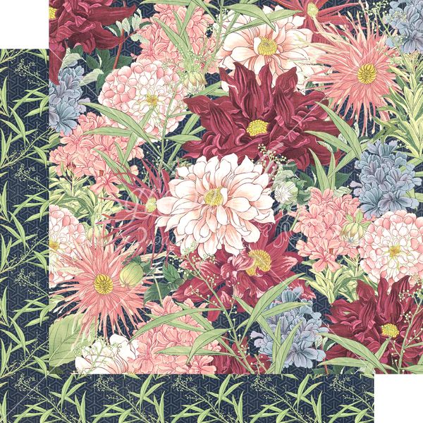 Graphic 45 Blossom: Blossom 12x12 DS Paper (1 Sheet)