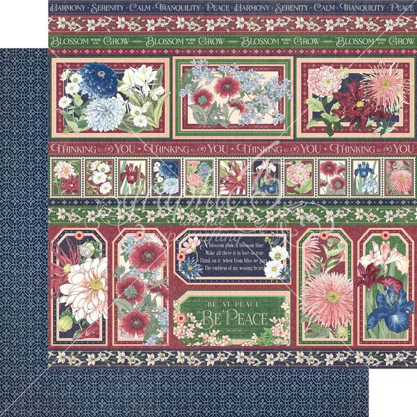 Graphic 45 Blossom: Inspire 12x12 DS Paper (1 Sheet)