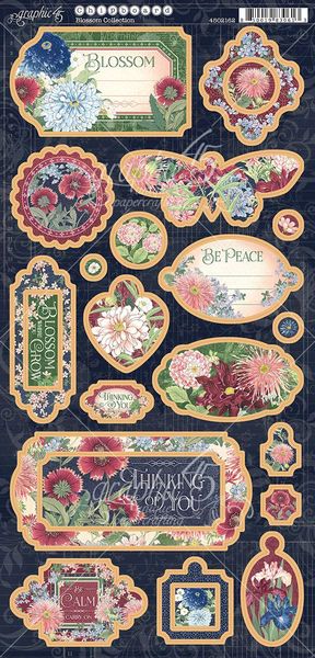 Graphic 45 Blossom Chipboard
