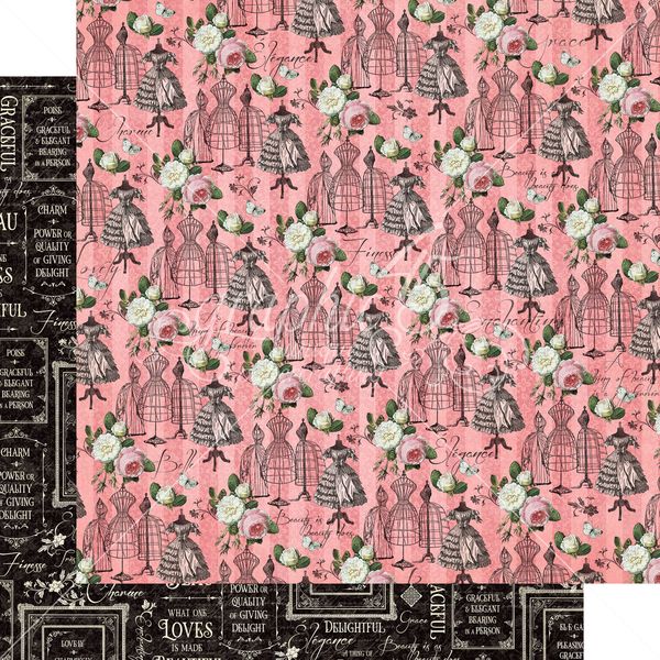 Graphic 45 Elegance: Enchanting 12x12 DS Paper (1 Sheet)